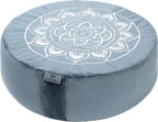 Meditation Cushion Velvet Floor Pillow with Buckwheat Fill