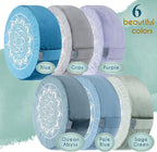 Meditation Cushion Velvet Floor Pillow with Buckwheat Fill
