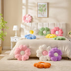 Daisy Bloom Plush Throw Pillow