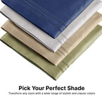 King Pillow Cases Set of 4 - Ultra Soft Cozy Pillowcase Covers - Cream