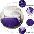 Twin/Twin XL Comforter - Bed Duvet Insert Lightweight